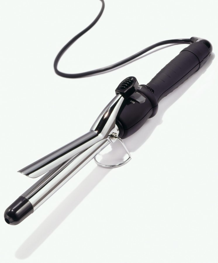 hair-curling-iron-on-white-background