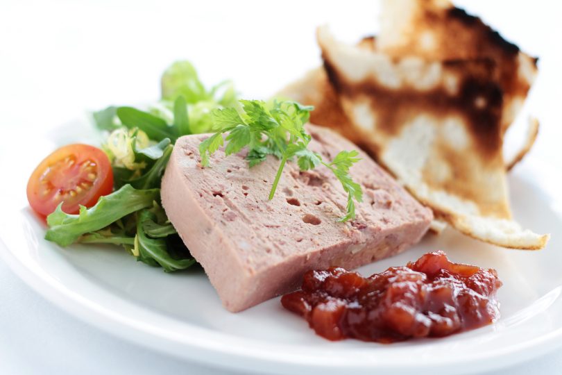 pate-with-melba-toast-chutney-and-salad-on-white