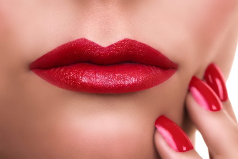 woman-red-lipstick-manicure