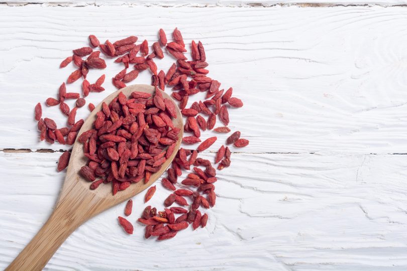 goji-berries-in-wooden-spoon